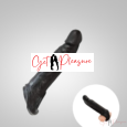 Black larger cock extender male penis extension saleeve