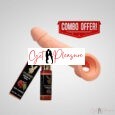 Jumbo Penis Extender Condom Sleeve+Red Cherry Lube Lube
