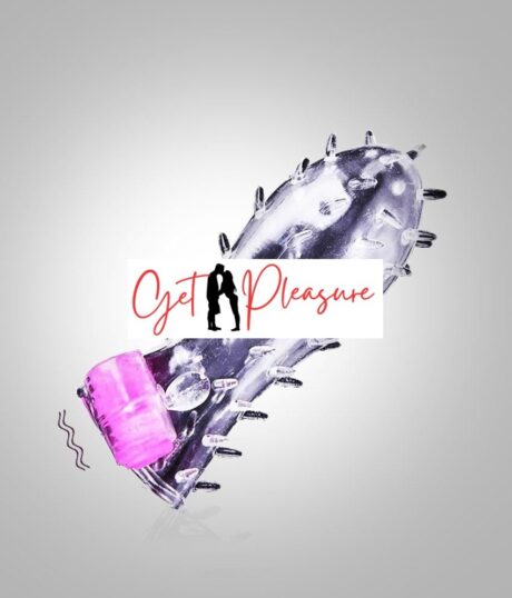 Shark Crystal Condom Sleeve with Vibration Mode