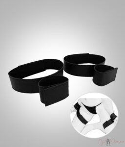 Nylon Bondage Handcuff Wrist & Ankle Cuffs Kit