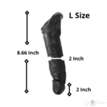 Black larger cock extender male penis extension saleeve