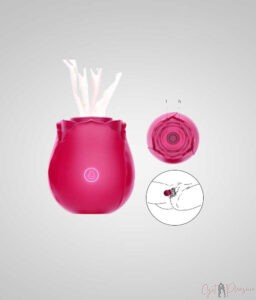 ROSE CLITORAL SUCKING VIBRATOR WITH 7 INTENSE SUCTION NIPPLE STIMULATOR FOR WOMEN