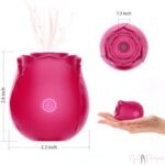ROSE CLITORAL SUCKING VIBRATOR WITH 7 INTENSE SUCTION NIPPLE STIMULATOR FOR WOMEN