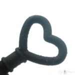 Silicone Black Heart-shaped Anal Bead Butt Plug