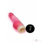 Flesh/Jelly dildo vibrator with balls+Apple Flavour Lube