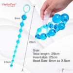 10 Beads Long Size Anal Beads Blue
