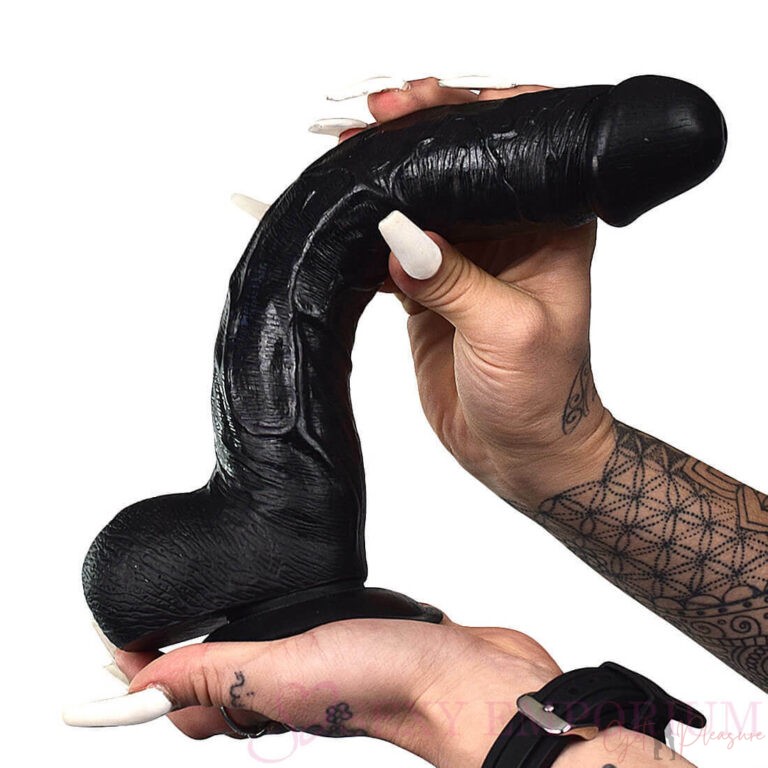 12 Inches Black Solid Dildos