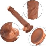 10.2 Inches Strong Suction Cup Silicone Dildo