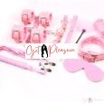 10 Pieces BDSM Bondage Set Pink