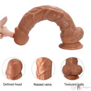 10.2 Inches Strong Suction Cup Silicone Dildo