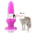 Real feel wolf Dildo Pink