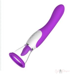 Pussy Licking Sucking Vibrator With Tongue -Purple
