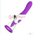 Pussy Licking Sucking Vibrator With Tongue -Purple