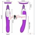 Pussy Licking Sucking Vibrator With Tongue -Purple