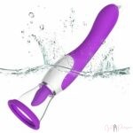 Pussy Licking Sucking Vibrator With Tongue -Purple