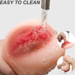 2 Holes Realistic Textured Vagina and Tight Anus Canal Pocket Pussy Stamina Trainer