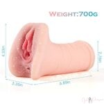 6.9 Inches Realistic Vaginal and Anal Canal Stroker Blow Job Stamina Training Unit Sex Toy for Men
