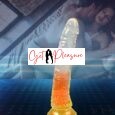 7.87 Inches Double Colour Jelly Penis Dildo With Powerful Suction Cup Dong