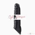 8.27 Inches Black Penis Extender Reusable Delay Ejaculation Sex Toys For Men