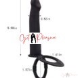 Double Penetration Black Anal Vibrator Strapless Dildos