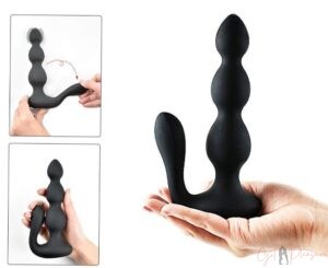 Remote Control Wireless Anal Beads Plug Double Vibration Anal Sex Toys