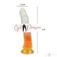 7.87 Inches Double Colour Jelly Penis Dildo With Powerful Suction Cup Dong