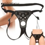 Double Penetration Strapon Harness O Ring Dildo Attachment For Couple
