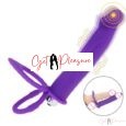 Purple Strapless Double Penetration Anal Dildo