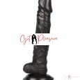 9.5 Inches Black Anal Dildo Dildo with Suction Cup
