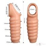 Open Tip Penis Sleeve Extension Girth Extender For Men