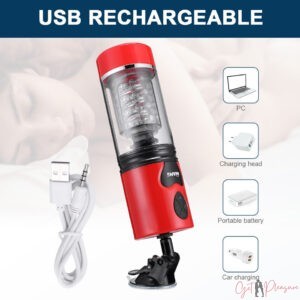 New Automatic HandsFree Rotating Cup Thrusting Stroker For Men