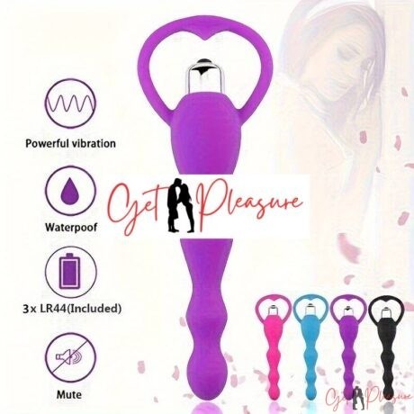 Ultra Soft Silicone Anal Beads Docking Vibrator