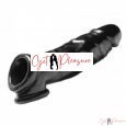 Black Penis Sleeve With Ball Loop -7 Inches