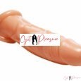6.75 Inches Realistic Skin Reusable Penis Extender Condom