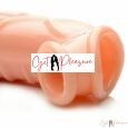 6.75 Inches Realistic Skin Reusable Penis Extender Condom