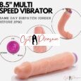 8.5 Inches Vibrating Penis Dildo-Flesh