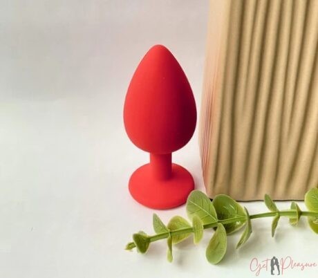Red Silicone Anal Buttplug For Starter Tools
