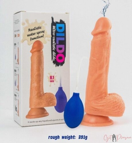 Manual Water Spray Squirting Penis Dildo For Women