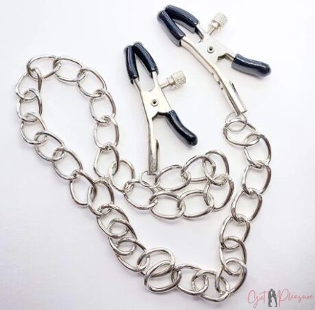Nipple Clamps with Chains-Silver