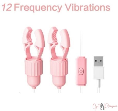 Electric shock Breast clamps Nipple vibrator Set For Women Sex Toys