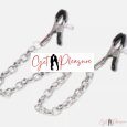 Steel Nipple Clamps with Chain BDSM Sex Toys For Couple