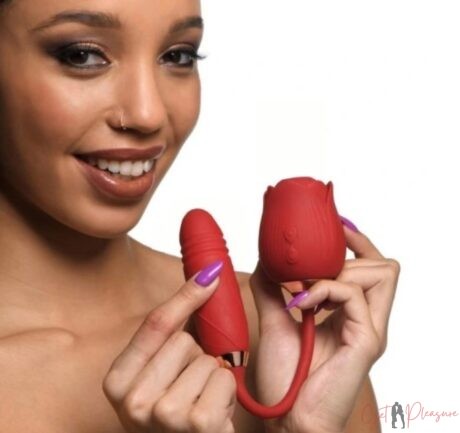ROSE Sucking Massager Clit Vibrator Red