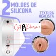 Realistic Vagina And Mouth Oral sex 1 In 2 Male Masturbator-Black
