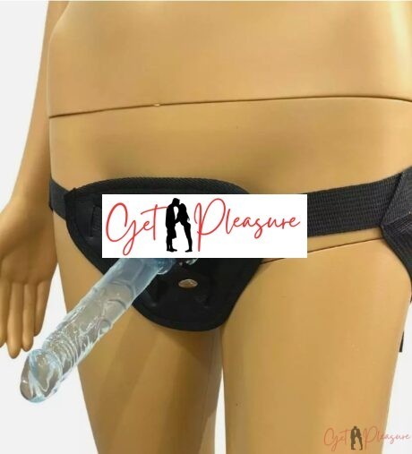 Realistic Crystal Clear White 5.7 Inches Lesbian Anal Strapon Dildo India