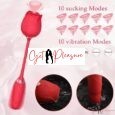2 in 1 Royal Rose Toy Sucker Vaginal Stimulator Vibrator Getpleasure