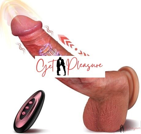 Advanced Technology Automatic Vibrating Heating Thrusting Dildo for Women