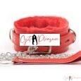 New Version BDSM Collar and Leash in Red