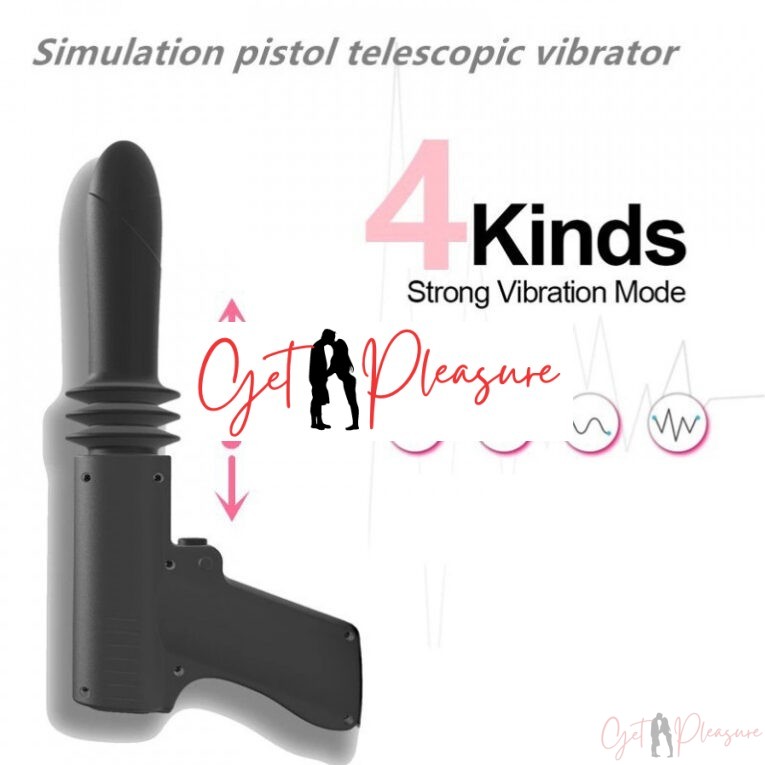 Black Automatic Sex Machine Gun Shape