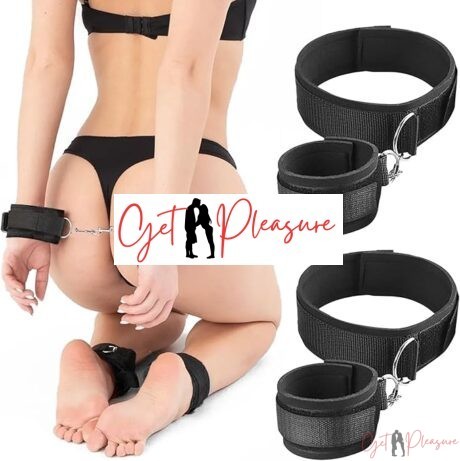 Daddy House BDSM Beginner with Ankle Cuffs Hand Cuffs Set