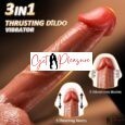 Advanced Technology Automatic Vibrating Heating Thrusting Dildo for Women